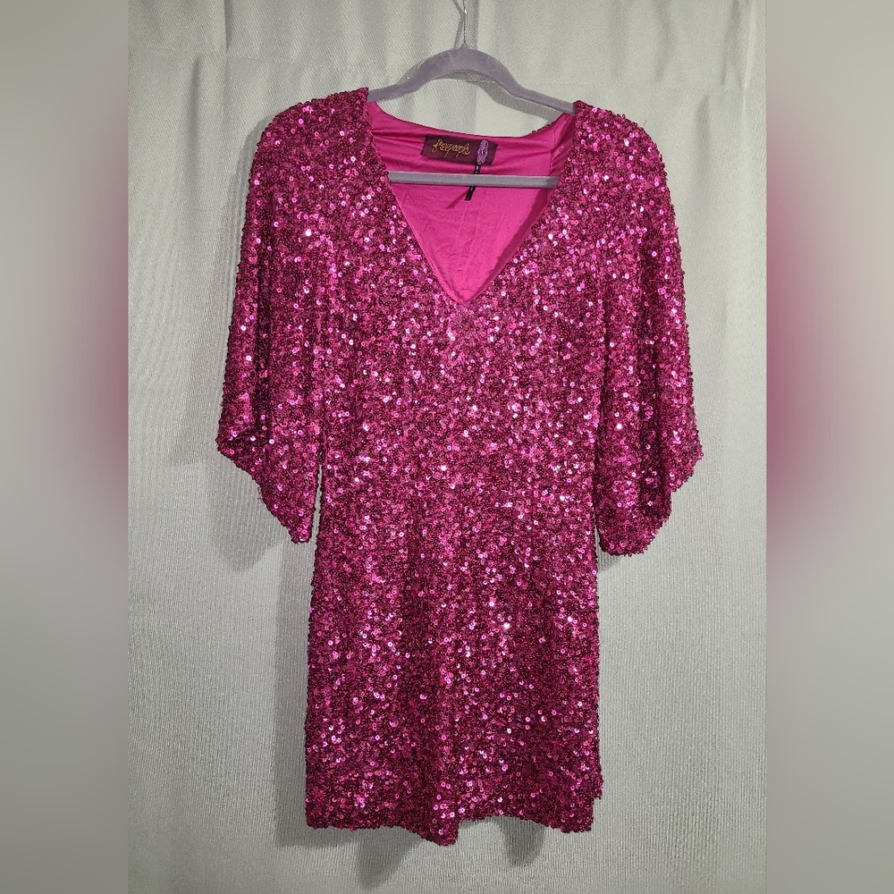Free People Pink Sequin Dress